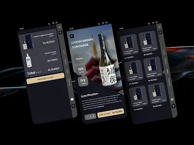 Liquor Delivery App app design ecommerce graphic design liquorapp liquordeliveryapp mobileappdevelopment sincommerce ui ux vector