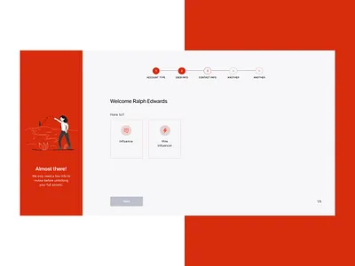 Form Tracker design form progress form select form stepper form tracker registration select signup tracker ui user interface