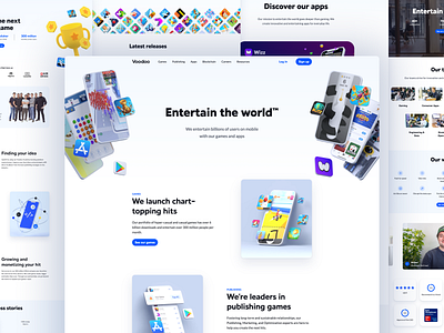 Voodoo New Website 3d branding clean design figma landing page minimalist tech ui voodoo webpage website