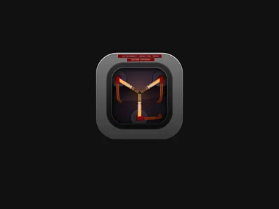 Flux Capacitor 2d animation cartoon rive vector