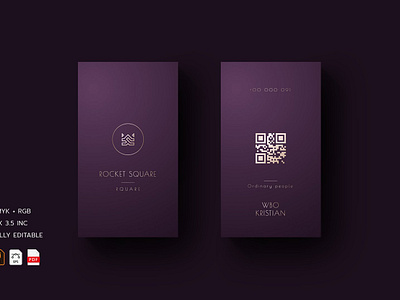 5 in 1 Vertical Luxury Business Card