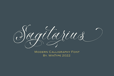 Sagitarius Font branding business calllygraphy cover design graphic design invitation logo lovely magazine modern movie music photography poster wedding zodiac