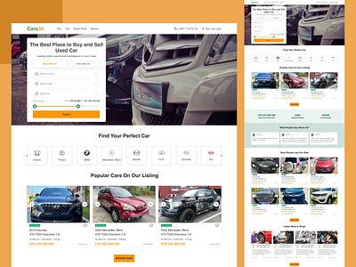 Landing Page for a Car Website #DailyUI 3 app branding business website car car landing page car web car website cars design graphic design home page home screen illustration landing page landing site logo typography ui ux vector