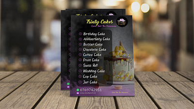 Trinty Cakes 02 adobe illustrator adobe photoshop advertising brand identity company flyer design flyer flyer design graphic design product flyer typography