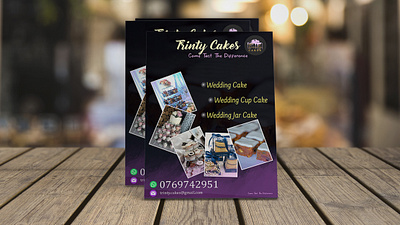 Trinty Cakes Flyer 01 adobe illustrator adobe photoshop advertising company flyer design flyer flyer design graphic design product flyer raster raster graphic typography