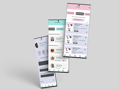 Job Portal App app branding chat contact design graphic design illustration job jobportal like logo profile typography ui ux vector