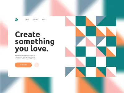 Сreate something you love | Website Design 🧡 design illustration ui ux web