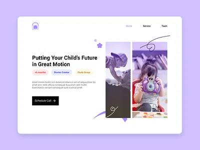 KIDZONA LEDA | Landing Page brand branding child children creative design graphic design identity inspiration inspire kids landing logo ui ui design uidesign web website