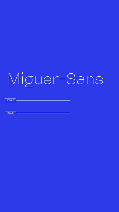 Miguer - Sans | Free Font animation branding font font fontfamily free font freebies freefont freesansserif freetypeface geometricfont groteskfont humanistfont kinetic logotype miguersans modern font motion graphics typedesign typeface typography