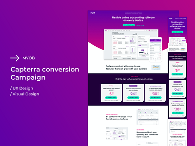 Landing page conversion campaign 2020 landing page ui web design