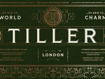 New Font: Tiller font fort foundry new font old world tiller type design typeface typography vintage label vintage type