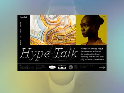 Hype Talk branding design editor x graphic design grid landing page layout modern responsive ui user experience web web design website website design