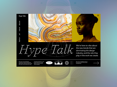 Hype Talk branding design editor x graphic design grid landing page layout modern responsive ui user experience web web design website website design