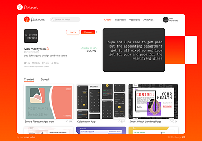 Pinterest Profile Redesign app branding design logo redesign typography ui ux