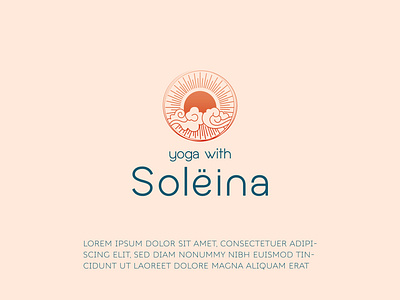 YOGA WITH SOLEINA beauty logo branding clean cosmeticlogo design flat graphic design gtaphicdesigner icon illustration lettering logo logo design lettering logo logodesigner logodesigner luxury brand minimal typography vector yogalogo