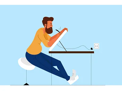 working character design flat illustration graphic design illustration minimal ui vector