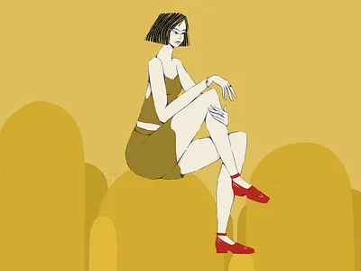 Pensive art artwork design illustraion illustration illustrator