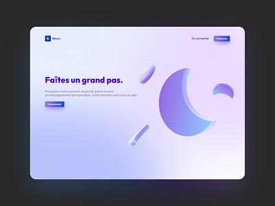 Moon UI design 🌙 app branding design graphic design illustration logo typography ui ux vector