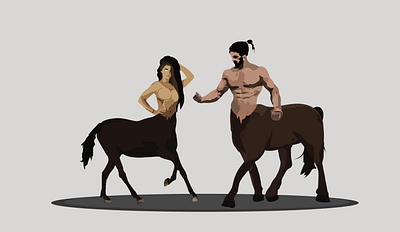 Illustration - Project Centaur design illustration minimal vector