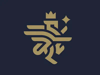 Gryphon Logo ancicent badge bird dragon gryphon heraldic lion logo luxury minimalist phoenix simple star