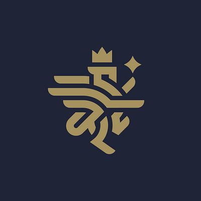 Gryphon Logo ancicent badge bird dragon gryphon heraldic lion logo luxury minimalist phoenix simple star
