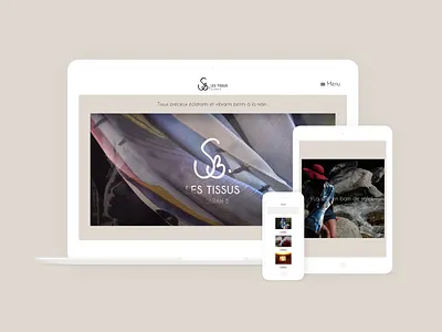 Les Tissus de Sarah B l Website concept ui ux