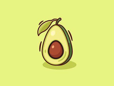 Avocado Illustration design graphic design illustration vector