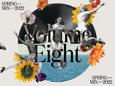 Volume 08 collage collage design eight feel good libby connolly mixtape rogue studio volume 08