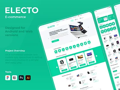 Electro e-commerce android and web versions 3d animation app branding design graphic design icon illustration logo motion graphics ui ux