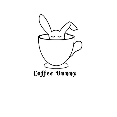 COFFEE BUNNY LOGO 3d animation branding bunny coffee design drawing graphic design illustration logo motion graphics typography ui ux vector