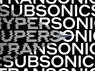 Supersonic Typography airplane boom branding design illustration lettering logo supersonic type design typeface typography vector