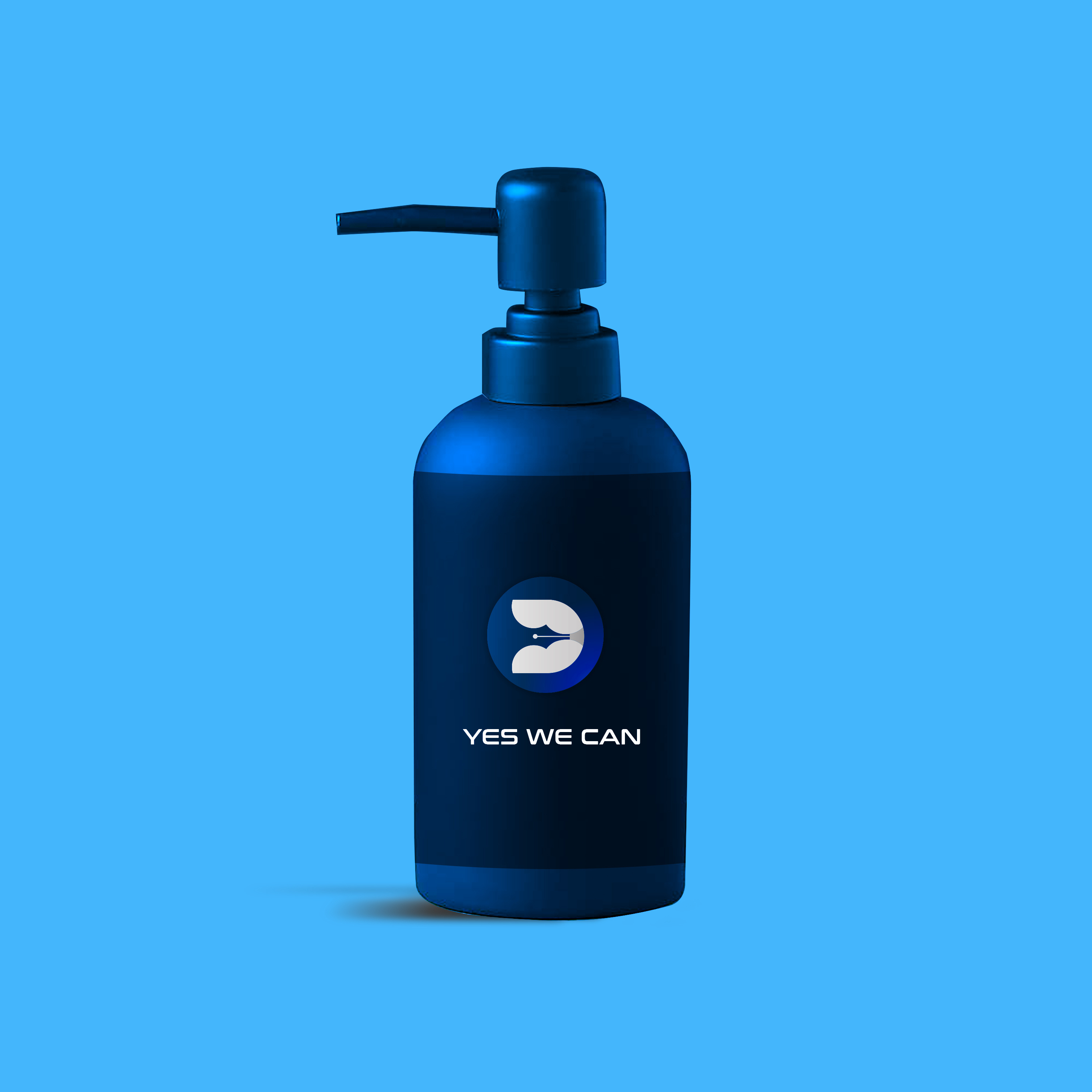 Example of Soap bottle mockup
