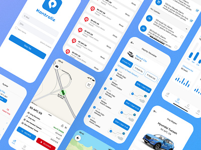 Kontroliz Vehicle Tracking App app application appstore car design figma filo free kontroliz landing mobile move new tracking ui unique ux vehicle web xd