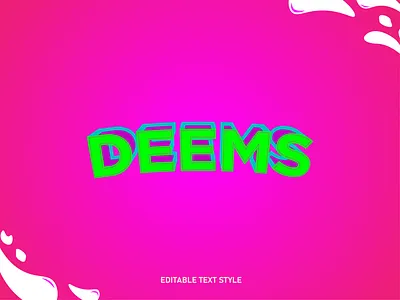 Deems logo typography