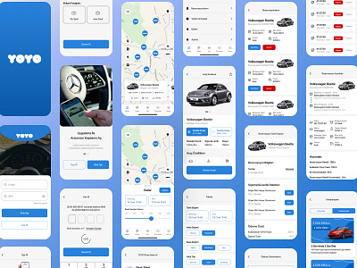 YOYO Drive Rent a Car App app application branding car design figma forrent free freeapp mobile new rentacar rentcar ui unique ux web xd