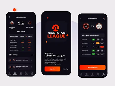 Wrestling League Mobile App UI/UX Design app design competition app design dark mode app design fighting app design fitness app design gym app gym app design gym mobile app health app design mobile app animation mobile app design mobile app ui ux design modern mobile app design modern ui design motion design ufc app design ui design ui ux design wrestling app design wrestling league