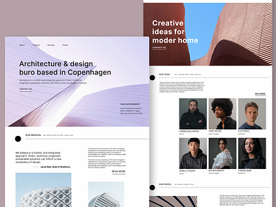 Architecture Buro landing page design 3d adobe animation branding design figma graphic design hero hero section illustration landing lending page logo motion graphics ui ux web webflow website