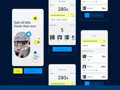 ✦ Daily UI | 004 ✦ Calculator atgarden calculator concept dailyui dailyui004 design figma interface money split bill ui uidaily