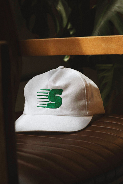 Spirited Cap 01 apparel badge brand branding design embroidery hat hat design illustration logo spirited texture type vector