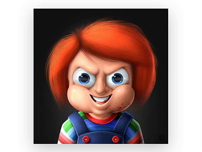 Chucky - Procreate Time-lapse cartoon childs play chucky design digital art digital illustration horror movie illustration john nobrand procreate procreate app