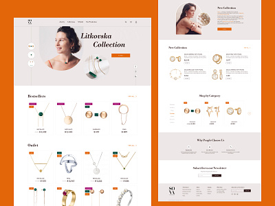 E-commerce, main page e commerce hero landing page shop store ui uiux ux