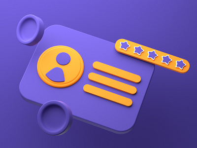 ID Card 3D Illustration 3d card cinema4d design george illustraion mikiashvili modern nft render