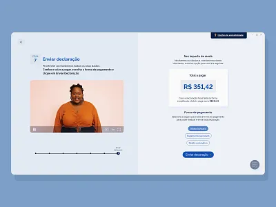 Checkout | Brazilian Income Tax System Relayout | UI/UX Design app cart checkout clean ecommerce finance financial minimal order payment pricing shop shopping ui ui design ux ux design video