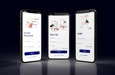 User signup and login form animation app bar branding button colorful design form graphic design home icon illustration login password profile signup ui ux vector