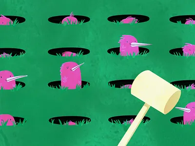 You know this game... blog character illustration