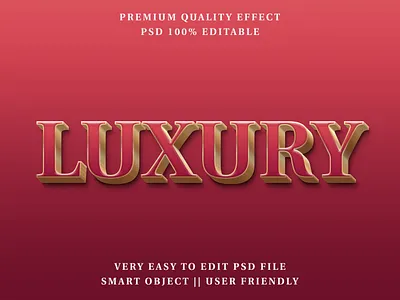 Luxury Editable Text Effect 3d design editable editable text editable text effects effect effects font luxury luxury design style text