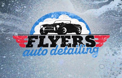 Flyers Auto Detailing auto car classic detailing logo wings