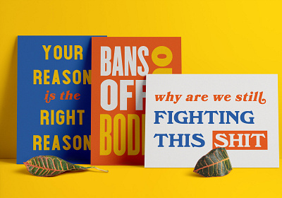 #BansOffOurBodies Rally Posters abortion america blue branding derek mohr download freedom grand rapids graphic design lettering parenthood poster pro choice protest rally red rights typography united states yellow