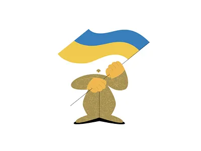 Прапорець - молодець! 2022 ae ai character framebyframe illustration nowar stopwar uk ukraine work