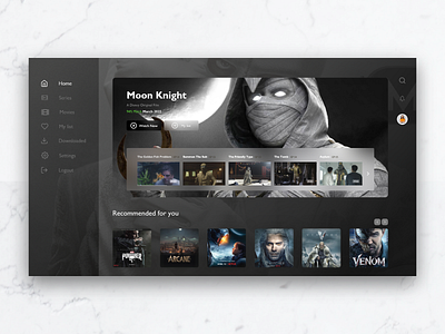 Streaming Service concept movie app netflix streaming streaming app streaming service ui ui design uxdesign web design